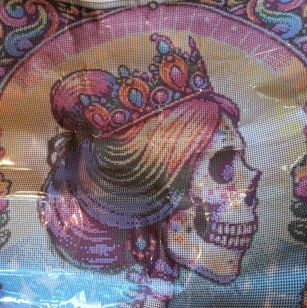 Colorful Tarot Card 'The Drama Queen' Skeleton Diamond Painting Art 50x70